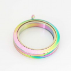 Rainbow Screw Top Locket